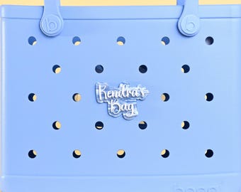 Personalized Glitter Bag Charm: Custom Bogg Bag Accessory