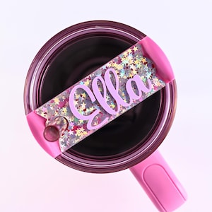 Etiqueta de adorno personalizada para vaso Stanley, accesorios para extintores H2.0 de 20 oz, 30 oz, 40 oz y 64 oz, Chunky Stars