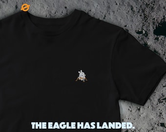Apollo Lunar Lander | Embroidered organic t-shirt
