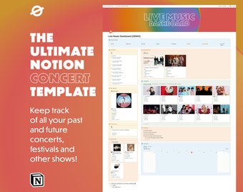 The Live Music Dashboard - Your personal concert companion in Notion
