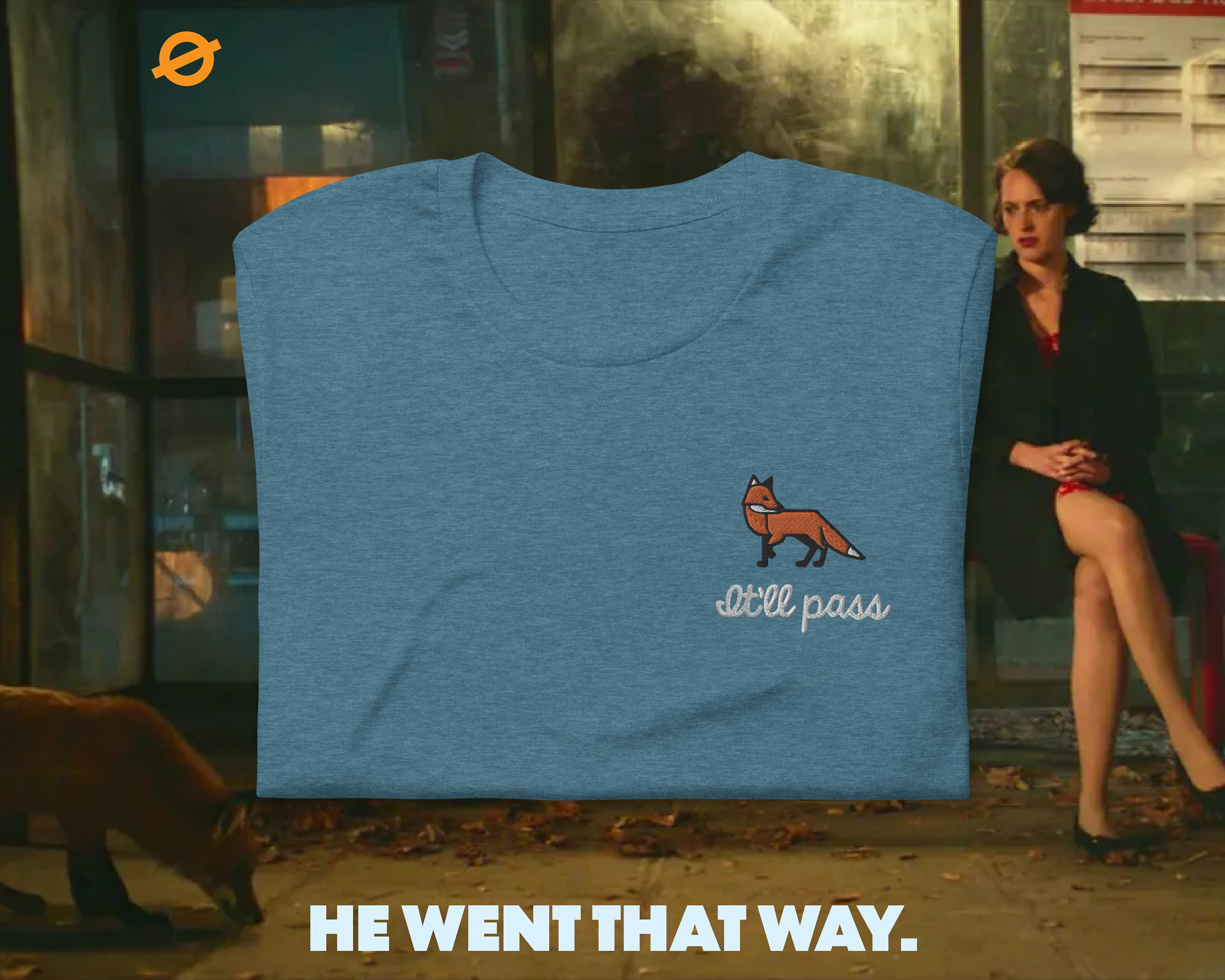 Fleabag, It'll Pass | Embroidered Fox Tee - Etsy