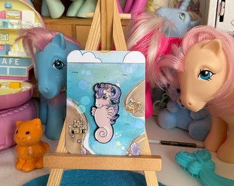 Sea breeze g1 Sea Pony pin Handpainted