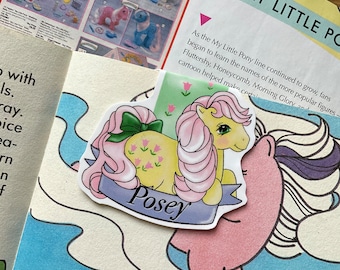 Posey magnet bookmark handmade