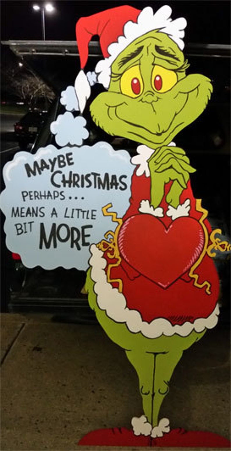 Grinch Yard art Etsy