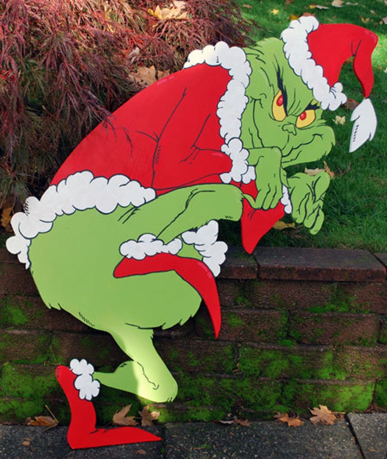 Grinch Yard art Etsy