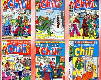 Chili - Millie the Model's 'Red-Headed Rival' - includes Annual issue - comic book collection