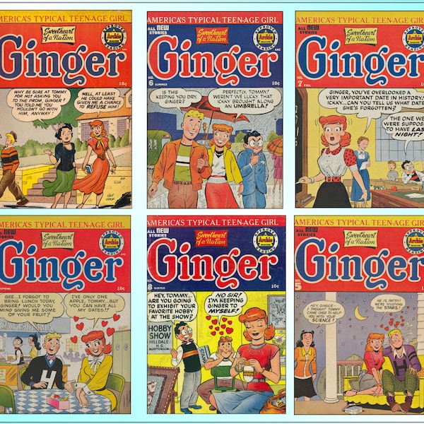 Digital download - Ginger comics - 10 issues - complete collection