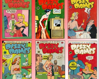 Dizzy Dames - Screwballs in Skirts - Complete comic book collection - download only