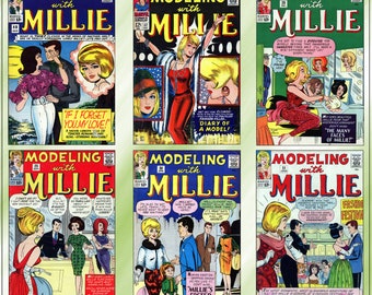 Modeling with Millie - Millie the Model comic book spin-off - easy download - 34 issues
