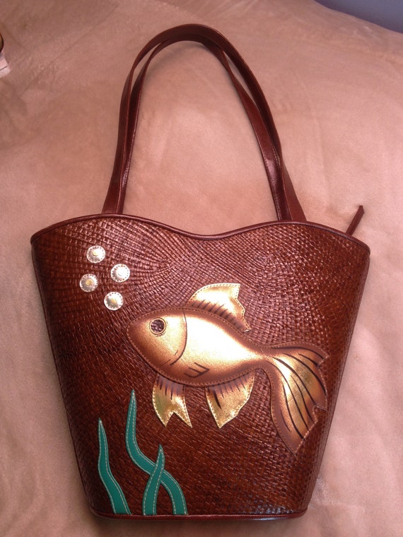 Beach tote Goldfish beach tote, Goldfish purse, Bu