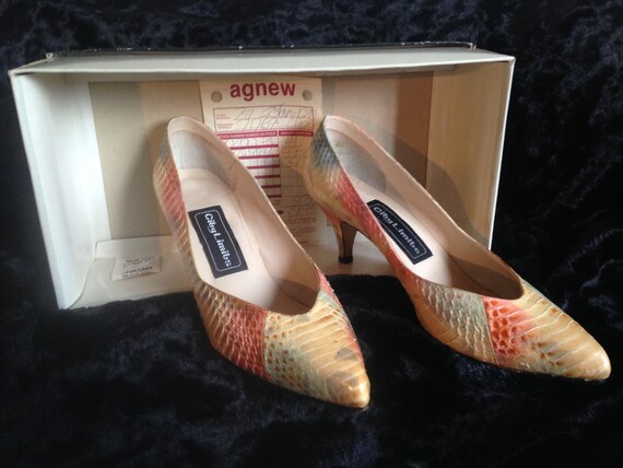Rainbow snake skin City limits brand vintage rainb