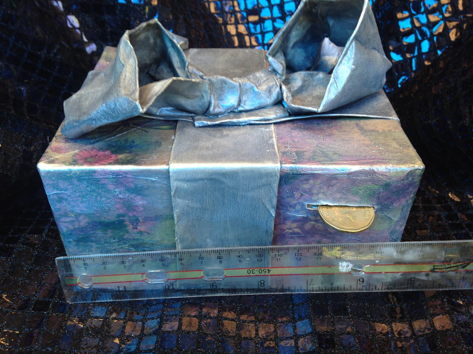 Paper mache Money bank grunge style money box Etsy