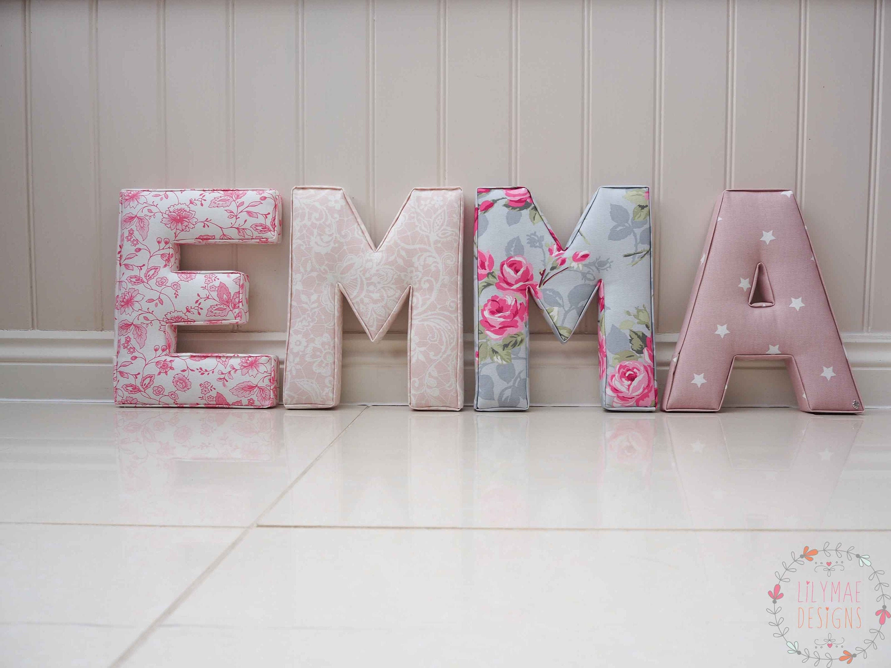 30cm Tall Extra Large Fabric Letters Childrens nursery Etsy