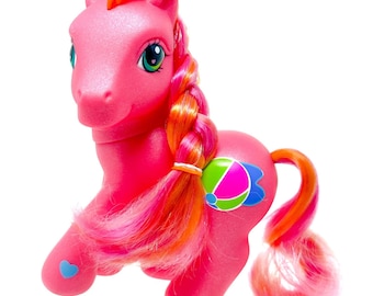 My Little Pony Sweet Summertime G3 2002 MLP Vintage Beach Ball Cutie Mark Pink