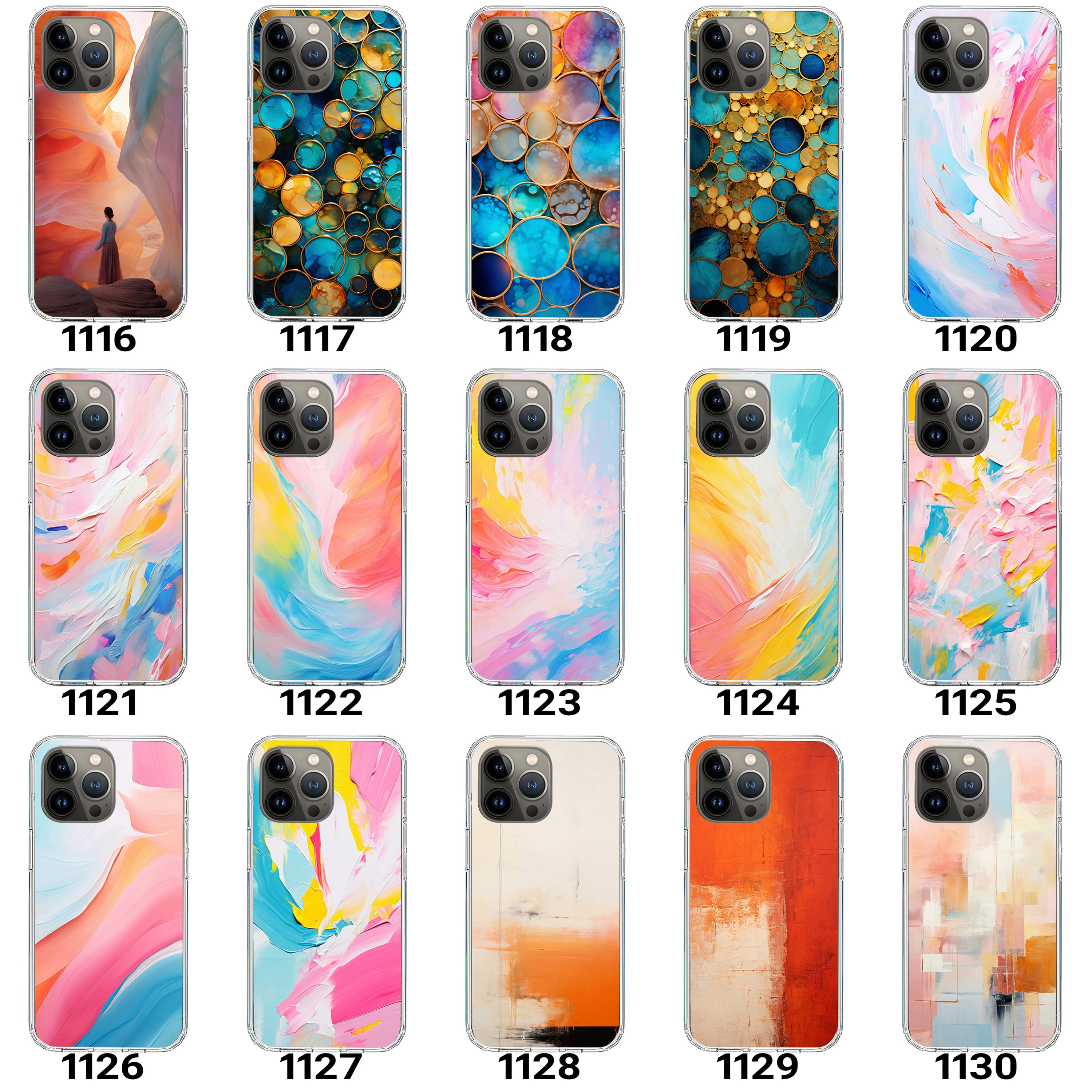 Phone Case Insert 150 Abstract Designs Swappable Case Insert for iPhone 15 14 13 12 11 X XS XR ...