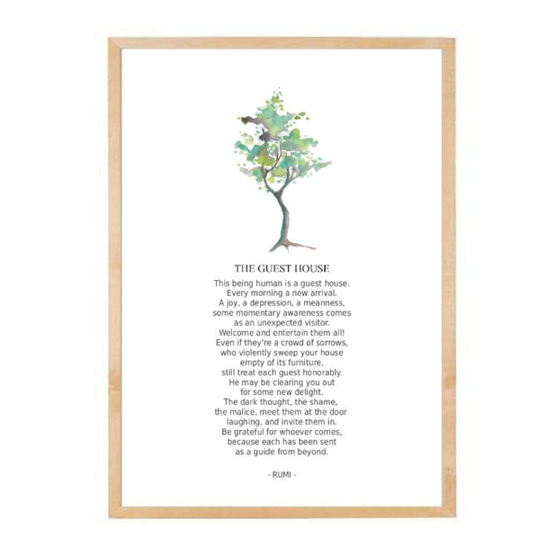 Printable The Guest House Rumi Printable Word Searches