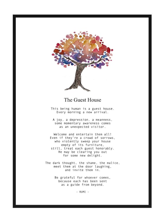 The Guest House by Rumi Instant Download Printable Everyday - Etsy Canada