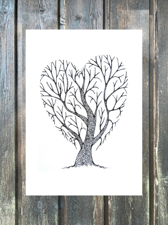 Fingerprint Tree Digital Instant Download Printable - Etsy