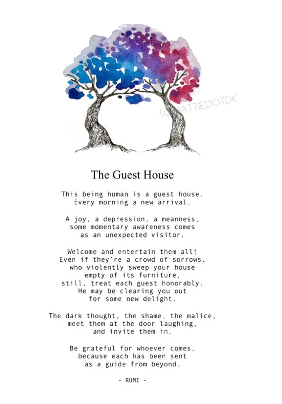The Guest House By Rumi Instant Download Printable Everyday - Etsy