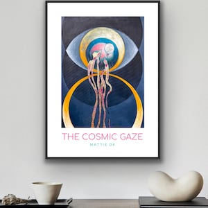 Artwork, printable, instant download, the cosmic gaze, healing energywork, spiritual wall decor, intuitive oracle cards, soul awakening arts