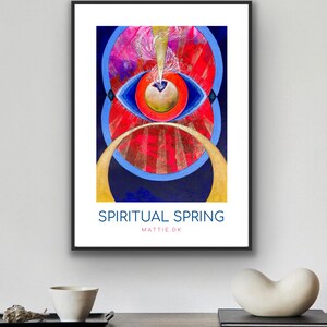 Artwork, printable, instant download, spiritual spring, spiritual energywork, healing energies office and home space living, oracle cards