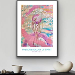 Artwork, printable, instant download, phenomenology, poster, cards, stickers, oracle card deck,  artwork, food for the soul, home decor