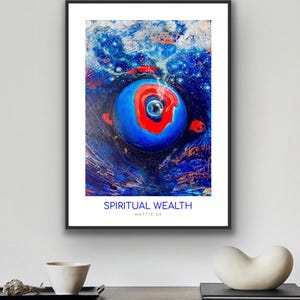 Artwork, printable, instant download, spiritual wealth, intuitive energywork, healing energies office home space, oracle cards, inspiration