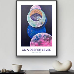 Artwork, printable, instant download, lucidity, poster, cards, stickers, oracle card deck,  artwork, food for the soul art, home decor