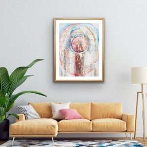 Intuitive artwork, printable, digital download, poster, altar piece, home wall decor, oracle carddeck, spiritual cards, healing artwork