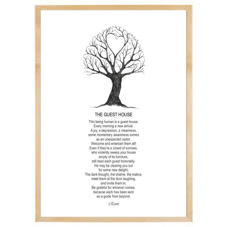 The Guest House Rumi poem for that healingfeeling spiritual | Etsy