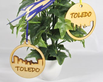 Toledo Skyline - Tree Ornaments