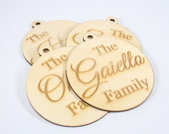 Custom Family Name Ornament