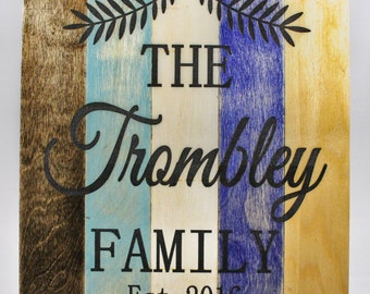 Family Sign with Branch - Made to Order