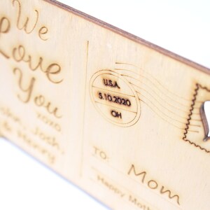 Cartão postal de férias - personalizável - Dia das Mães ou dos Pais ou outras ocasiões