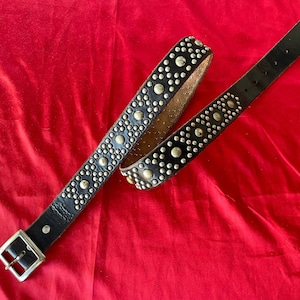 Handmade studded, Ton up, Rocker, rockabilly, western, motorcycle belt