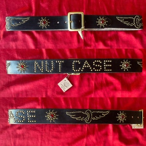 Custom studded, jeweled, rockabilly, western, motorcycle belt