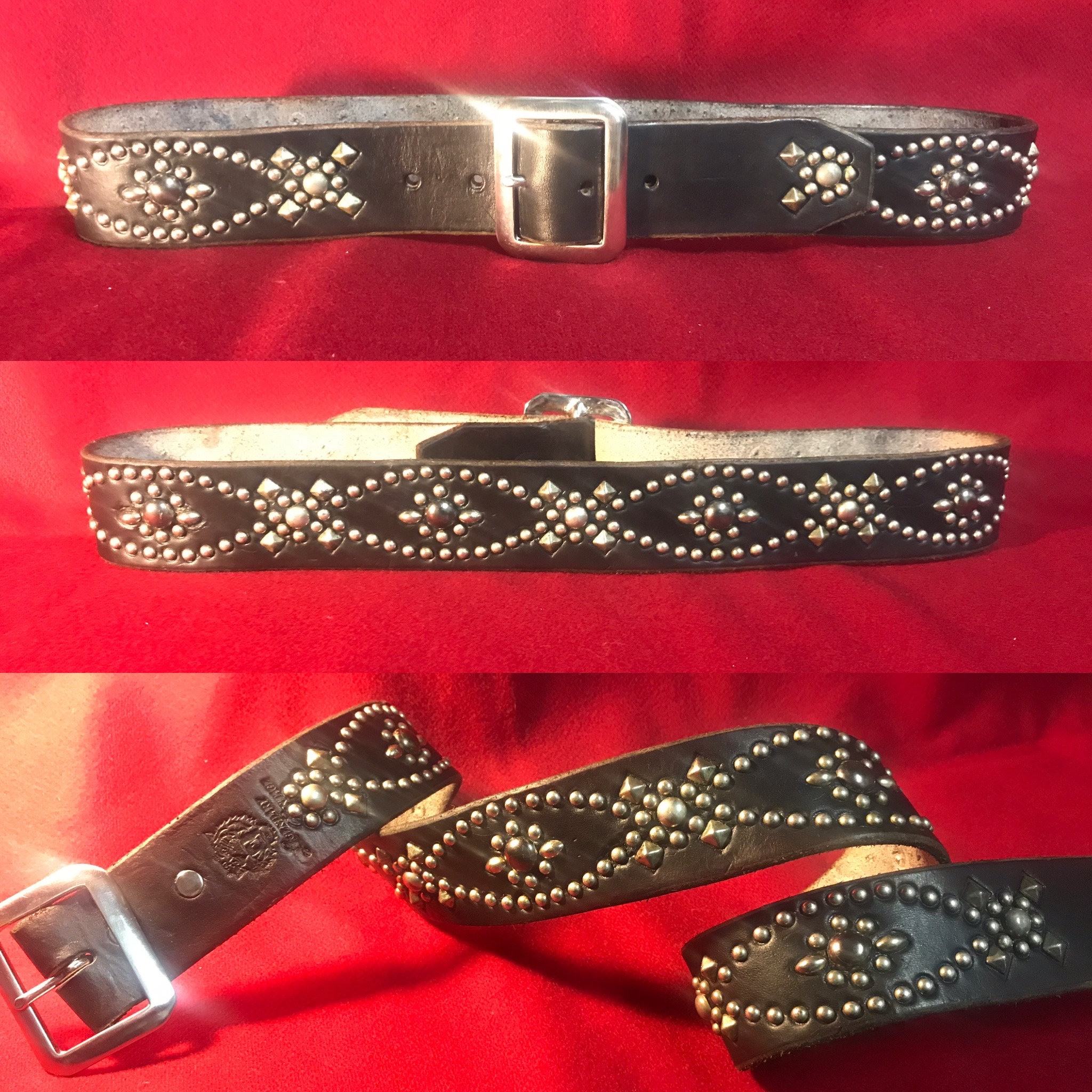 小物 vintage redstone Flower Studded Belt 小物 vintage redstone Flower Studded Belt 小物 vintage