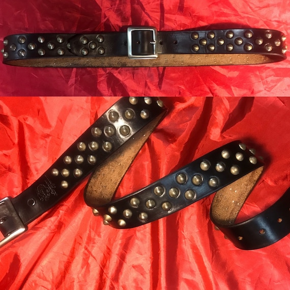 77 Punk, Cone Stud / Rocker Studded Belt - Etsy