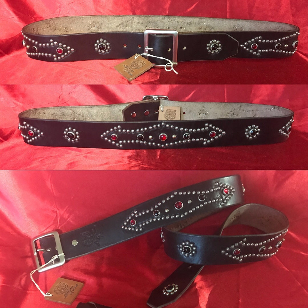 Handmade Studded Jeweled Rockabilly Motorcycle Belt - Etsy