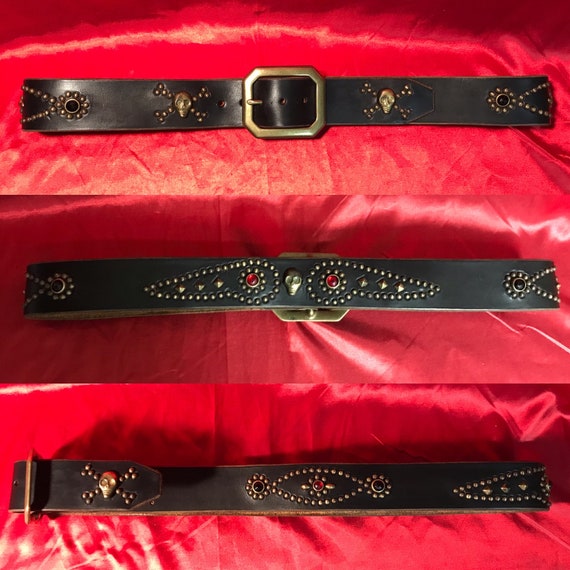 Handmade Studded, Jeweled, Rockabilly, Western, Motorcycle Belt - Etsy Handmade Studded, Jeweled, Rockabilly, Western, Motorcycle Belt - Etsy