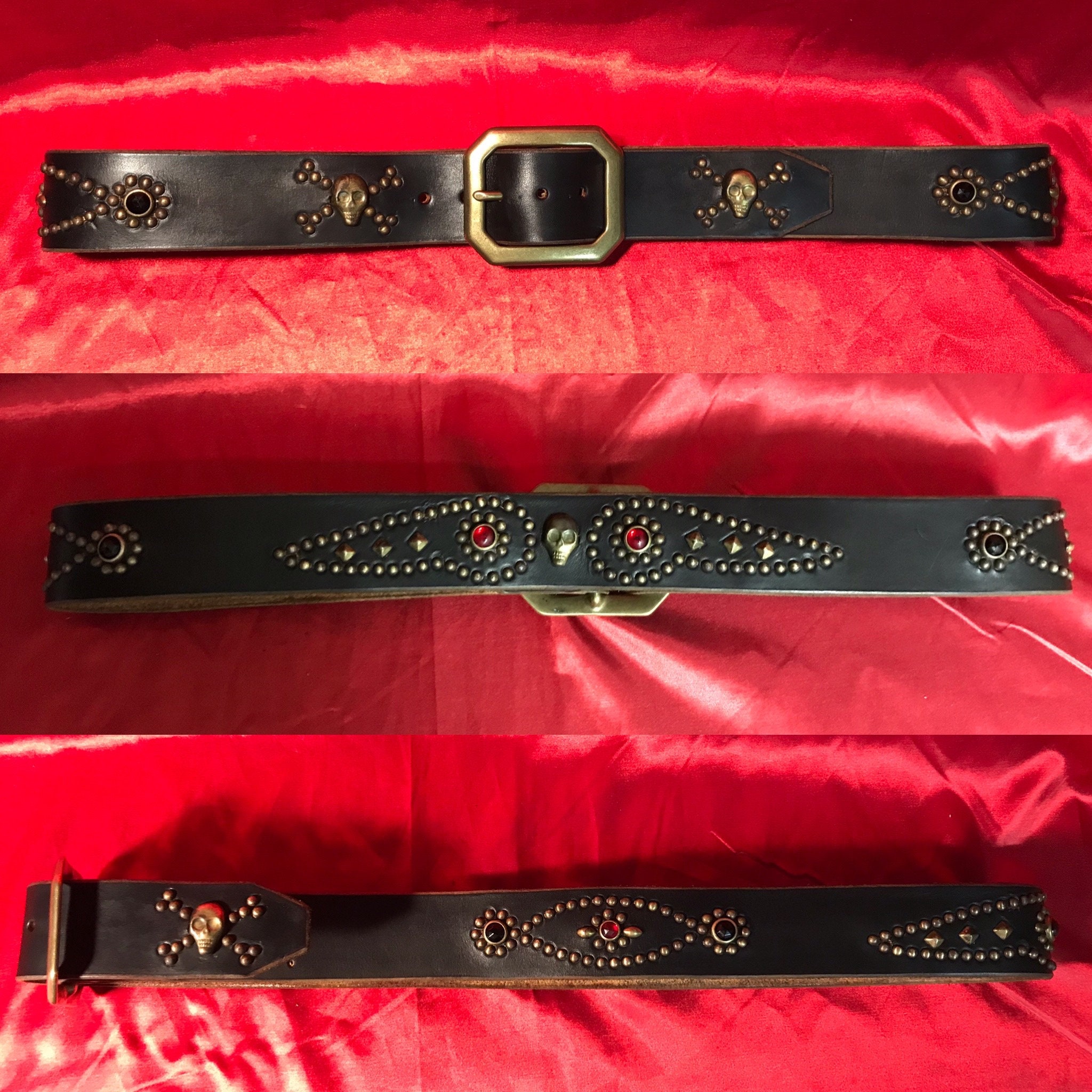 Handmade Studded, Jeweled, Rockabilly, Western, Motorcycle Belt - Etsy Handmade Studded, Jeweled, Rockabilly, Western, Motorcycle Belt - Etsy