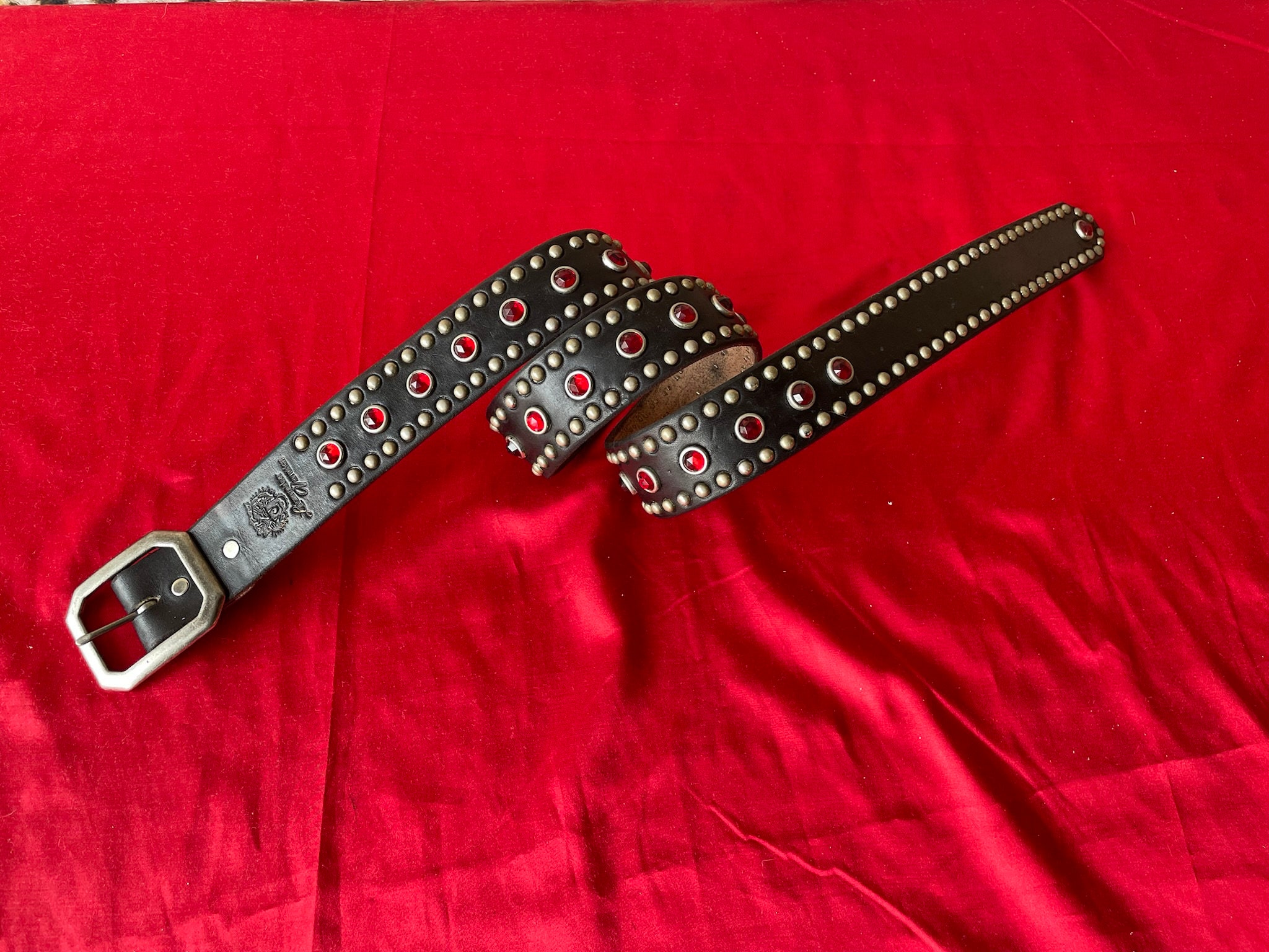 Amazon.com: JIARY Studded Belt Leather Mens Belt Flower