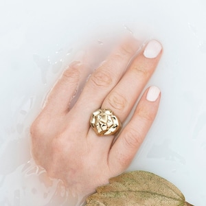 Gold Lion ring with diamond eyes, ring, animal ring, leo ring, gold lion, gold lion jewelry, signet lion ring, Christmas gift