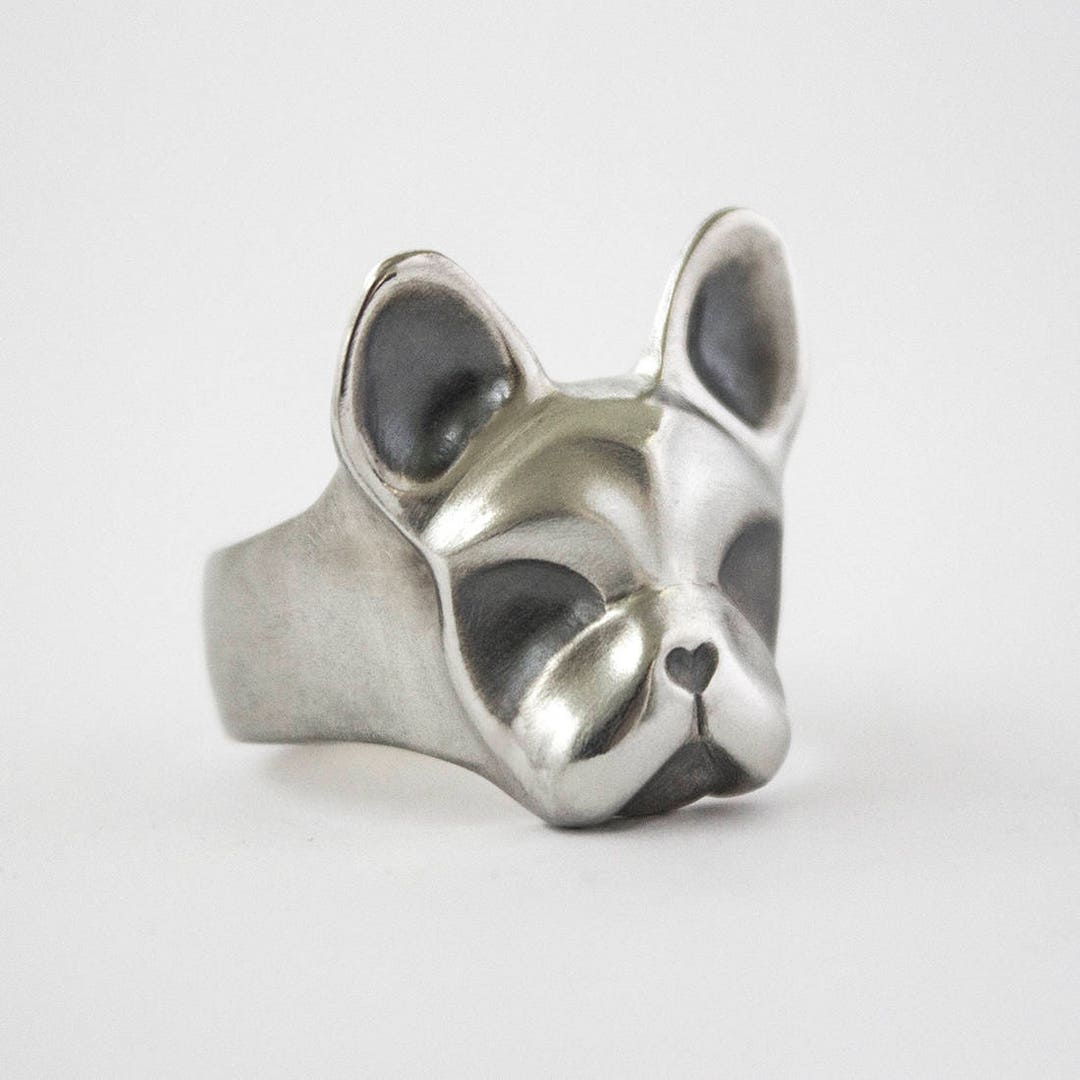 French Bulldog Ring, Frenchie Jewelry, Dog Lover Jewelry, Bulldog ...