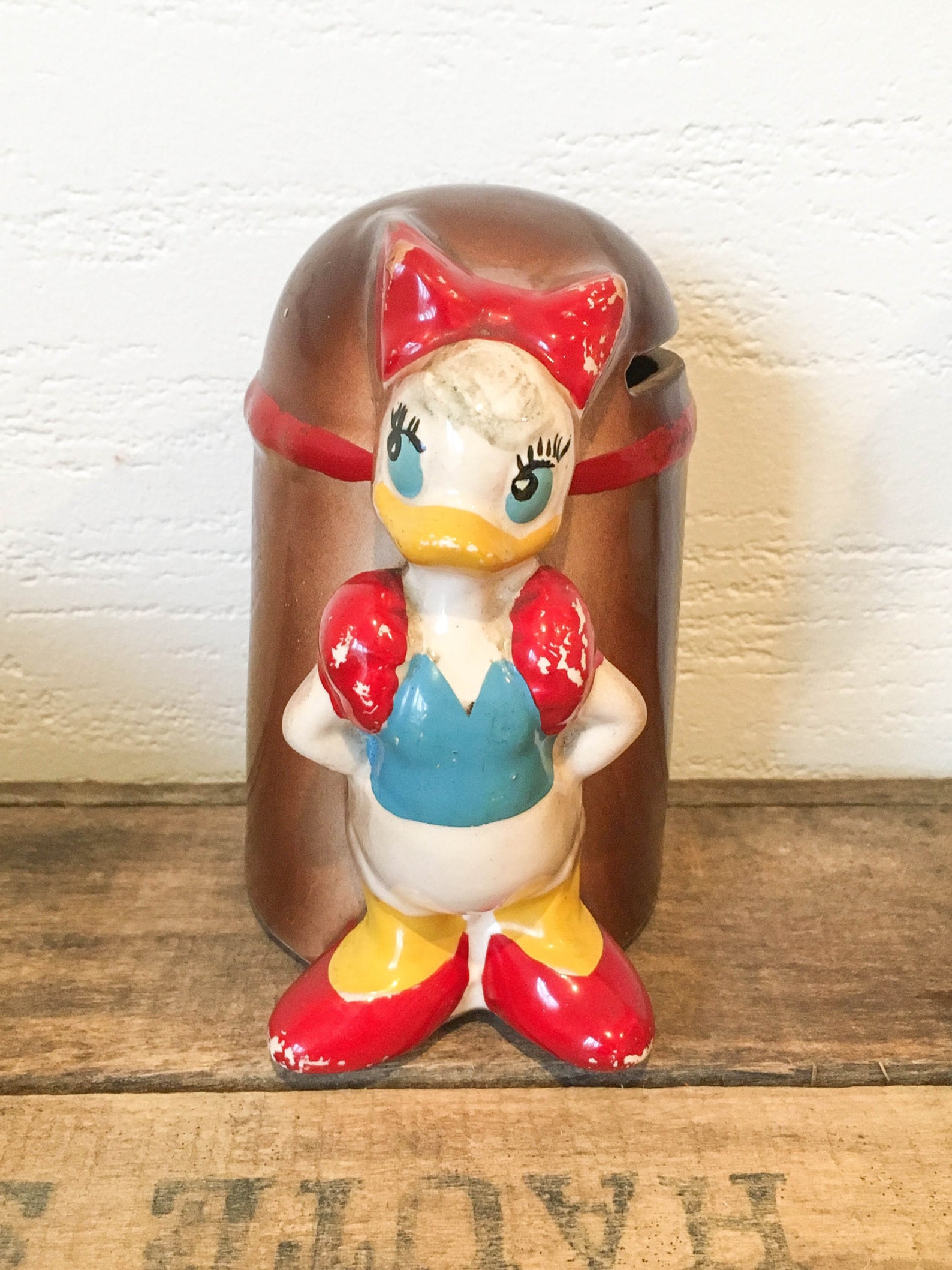 Vintage Walt Disney Daphne Duck Ceramic Money Box Etsy