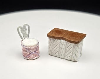 Tocador y silla a escala 1:48