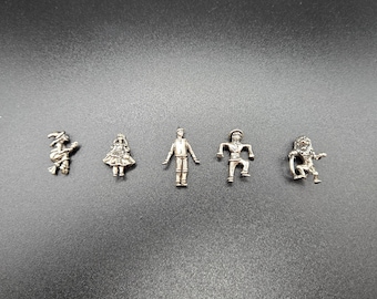 Wizard of OZ figures sterling silver