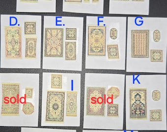 Juegos de alfombras impresas a escala 1:48