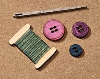 1:48 Artículos de costura decorativos para la pared KIT