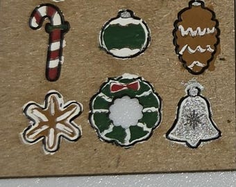 miniature cookies or ornaments